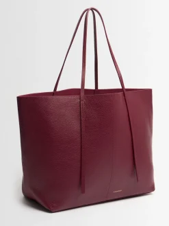 Abilla grain leather tote bag