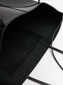 Abilla grain leather tote bag