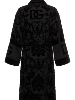 Accappatoio in cotone jacquard