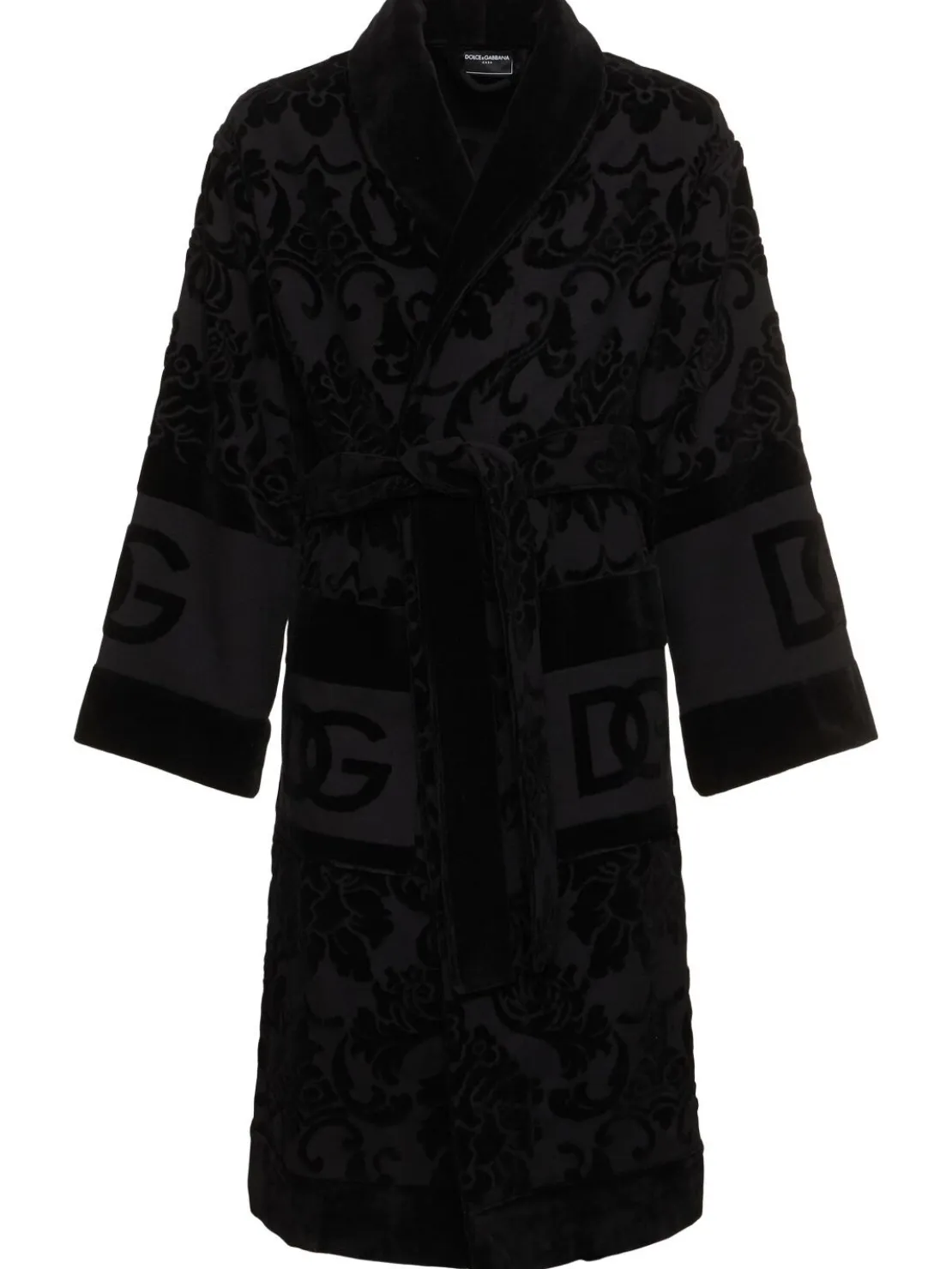 Accappatoio in cotone jacquard