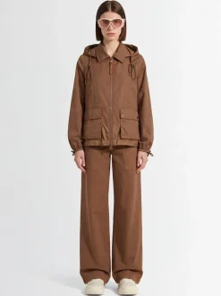 Adenium hooded tech & cotton jacket