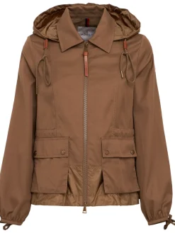 Adenium hooded tech & cotton jacket