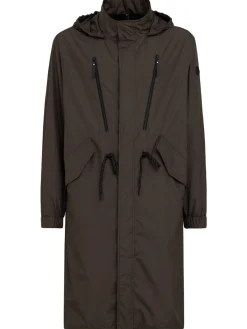 Aliso hooded nylon rain coat
