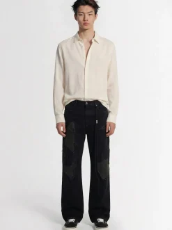 Andre tonal striped classic shirt