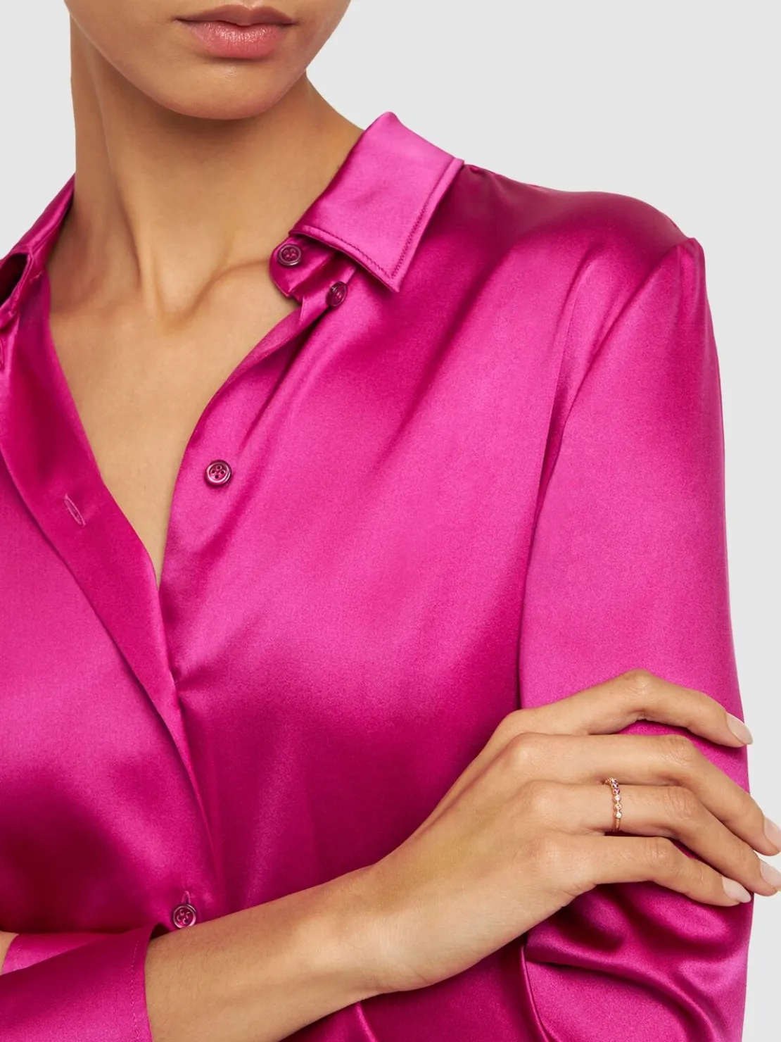Anello Bollicine in oro rosa 9kt / cristalli