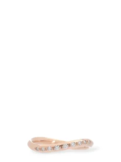 Anello Essential in oro rosa con diamanti 9kt