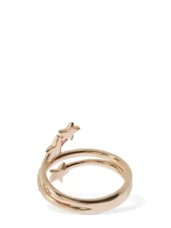 Anello Stellina in oro 9kt con diamanti