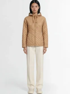 Arum hooded nylon down jacket