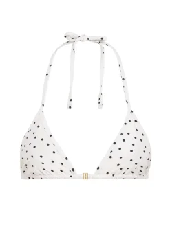 Astrida triangle polka dots bikini top