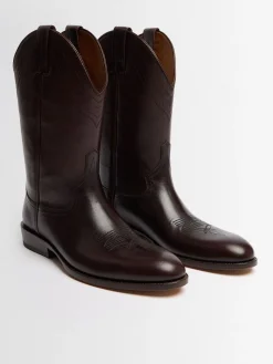 Baio leather high boots