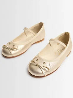 Ballerine Cat in pelle metallizzata