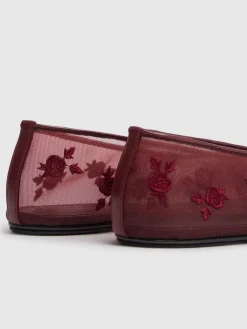 Ballerine con ricami 10mm
