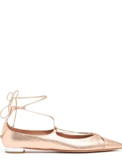 Ballerine Gaby in pelle metallizzata 10mm