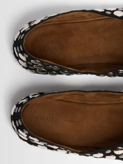 Ballerine Jane in pelle con borchie