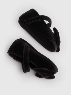 Ballerine neonato in velluto