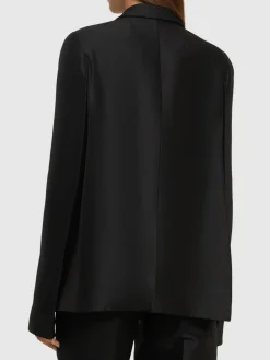 Blazer Crittan in faille di seta e lana