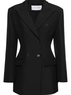 Blazer doppiopetto in gabardina