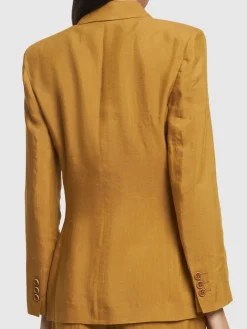 Blazer doppiopetto in misto viscosa