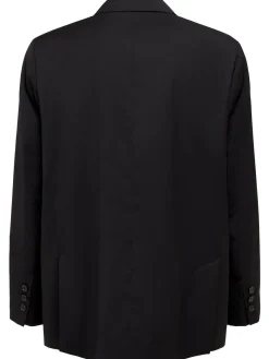 Blazer doppiopetto in twill di lana