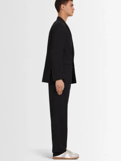 Blazer doppiopetto in twill di lana