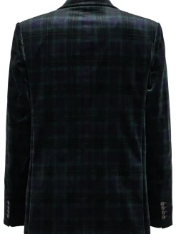 Blazer doppiopetto in velluto