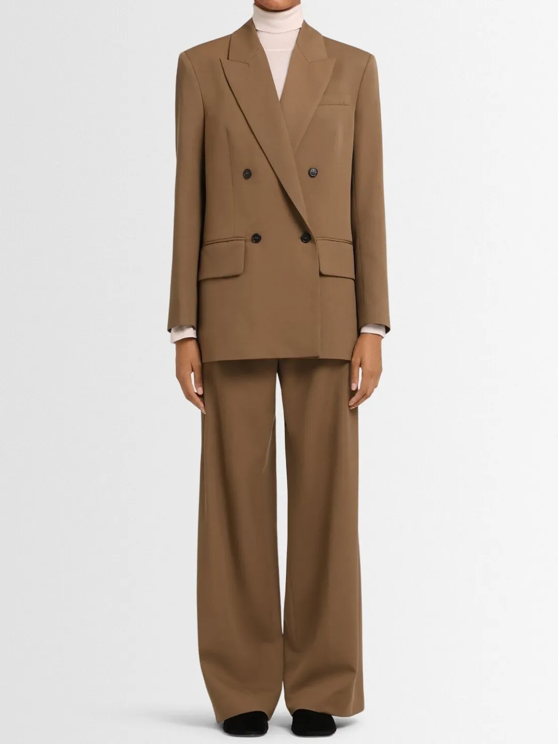 Blazer doppiopetto Nora in twill di lana