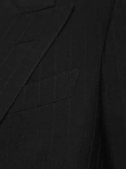 Blazer Dyllan gessato in lana e mohair