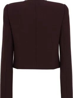 Blazer in crepe di lana