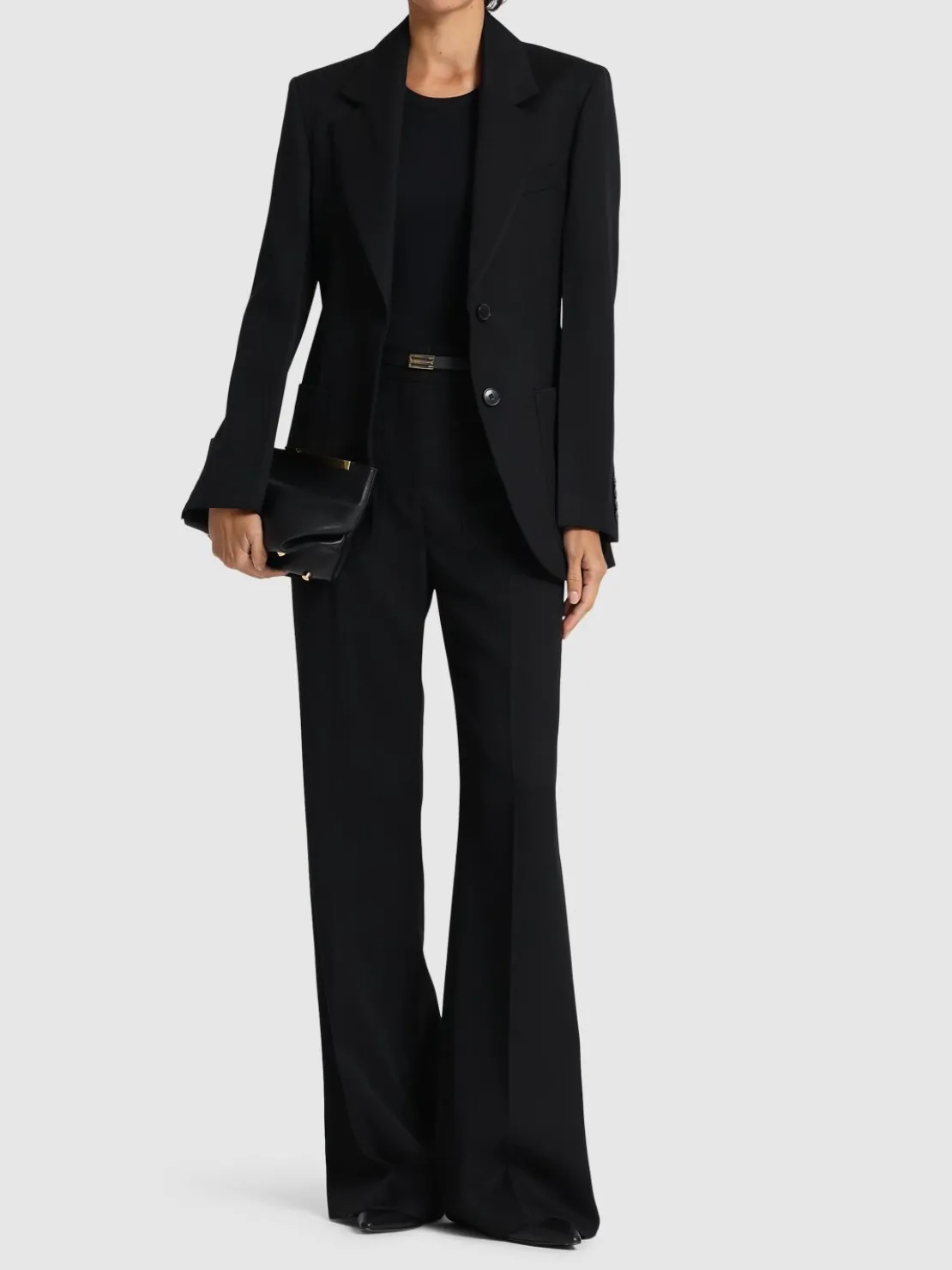 Blazer in misto lana / tasca applicata