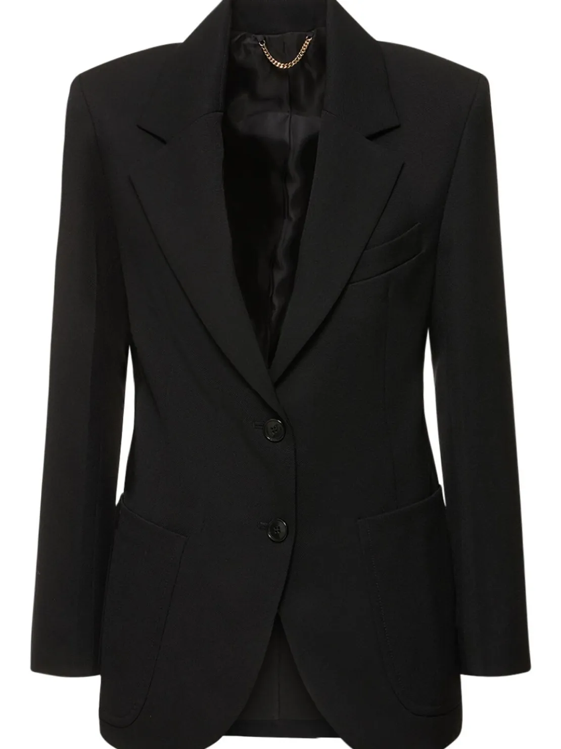 Blazer in misto lana / tasca applicata