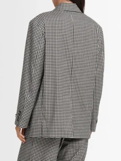 Blazer monopetto in misto lana