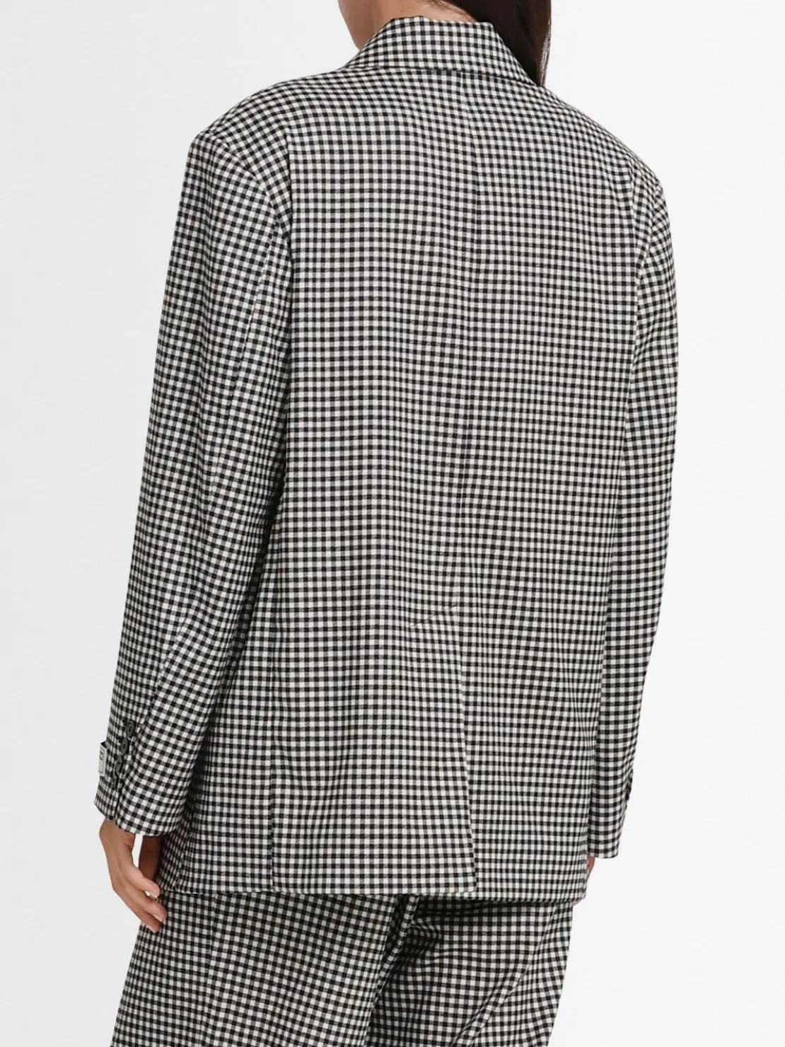 Blazer monopetto in misto lana