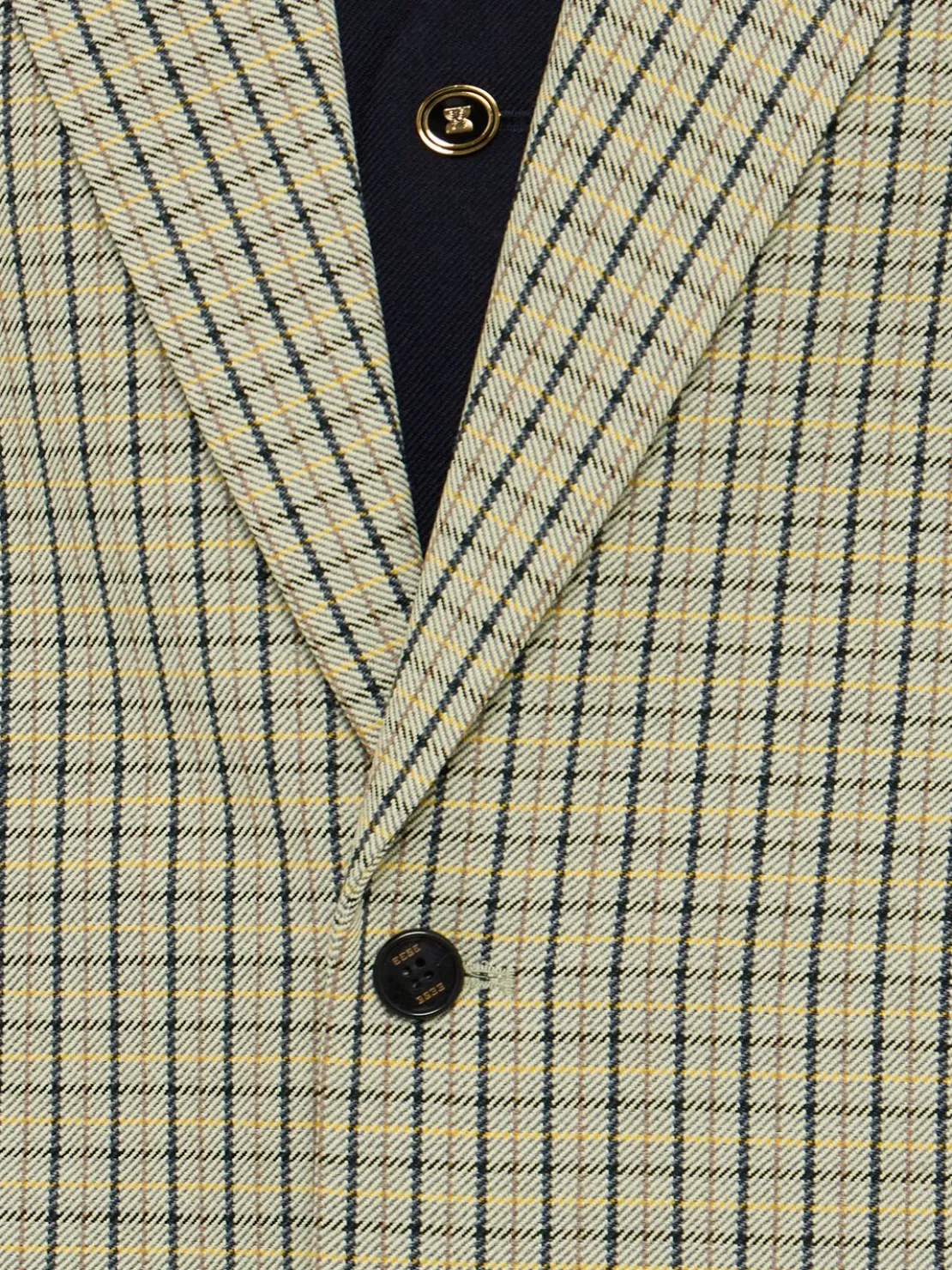 Blazer monopetto in misto lana