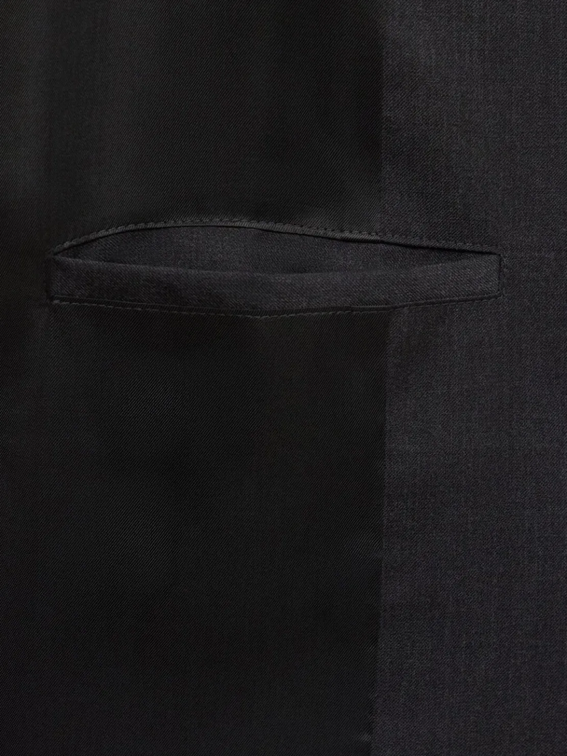 Blazer monopetto in twill di lana