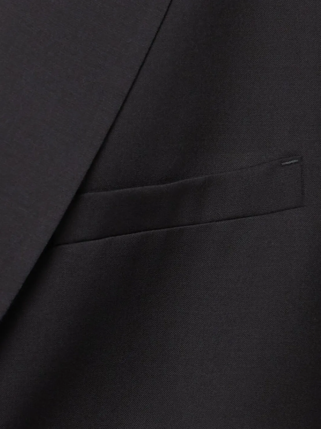 Blazer monopetto in twill di lana