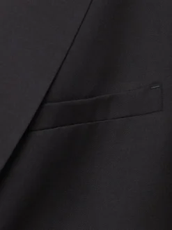 Blazer monopetto in twill di lana