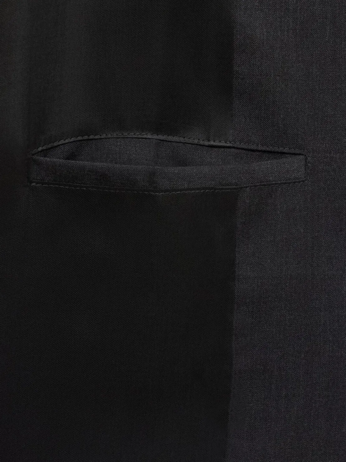 Blazer monopetto in twill di lana