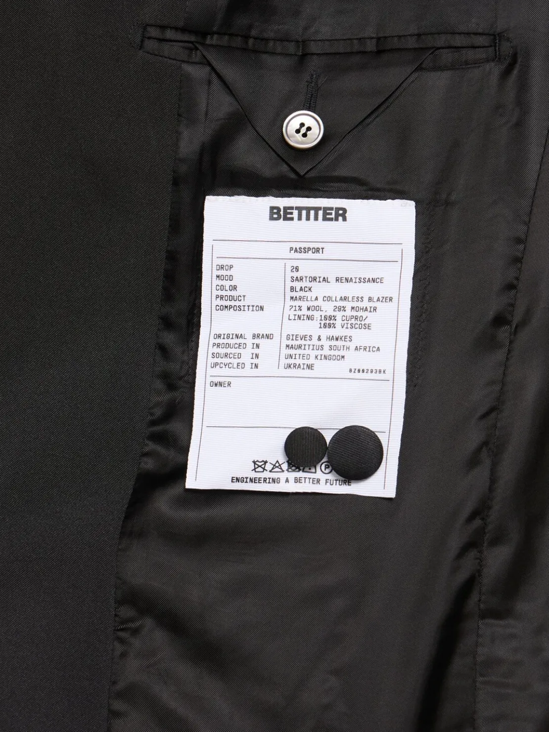 Blazer senza colletto Marella