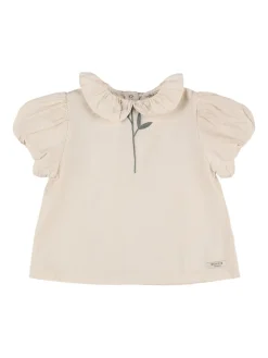 Blusa in jersey di cotone stampato