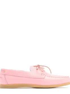 Boatman grained leather shoes