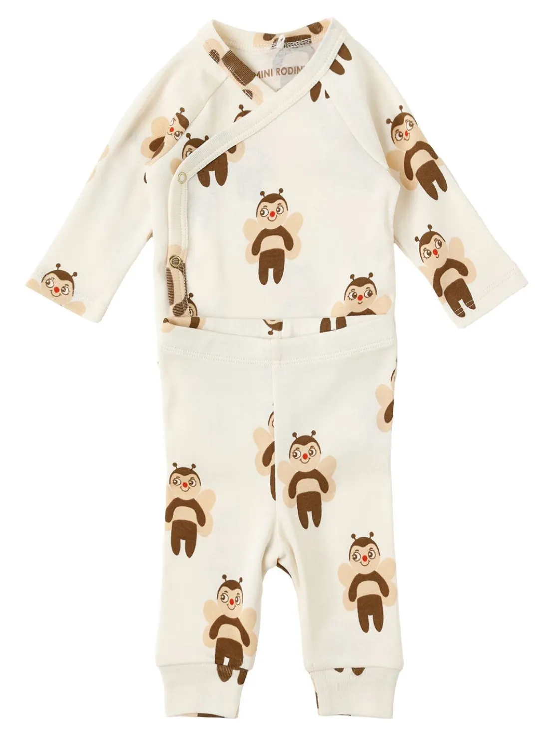 Body e pantaloni in jersey di cotone stampato
