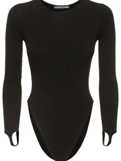 Body in jersey con cutout
