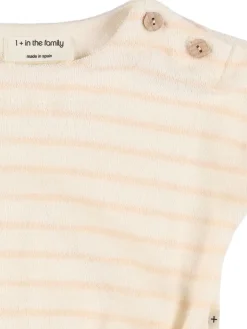 Body in misto cotone a righe