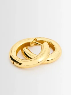 Bold large hoop earrings