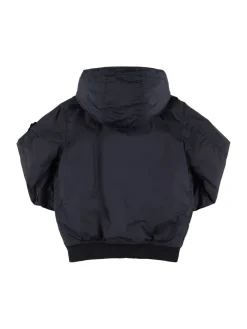 Bomber in nylon con cappuccio