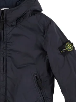 Bomber in nylon con cappuccio