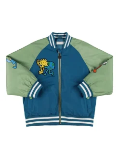 Bomber in nylon con patch