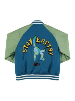 Bomber in nylon con patch