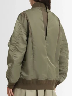 Bomber in twill di nylon