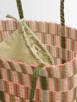 Borsa a cesta grande intrecciata